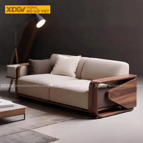 Ghế Sofa Văng Óc Chó Chân Quỳ Ốp Hông Tam Giác Sang Trọng