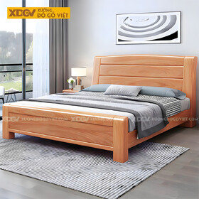 Giường Ngủ Gõ Đỏ Gỗ Dày Dặn Đầu Ghép Tấm Ngang 3 Tầng