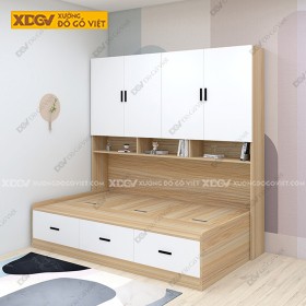 Giường Ngủ Gỗ MDF Công Nghiệp X2193
