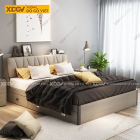 Giường Ngủ Gỗ MDF Công Nghiệp X3873