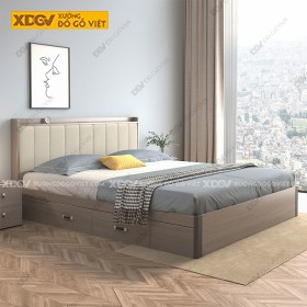 Giường Ngủ Gỗ MDF Công Nghiệp X4443