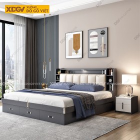 Giường Ngủ Gỗ MDF Công Nghiệp X6657