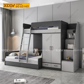 Giường Tầng Gỗ MDF Công Nghiệp X1402