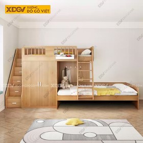 Giường Tầng Gỗ Sồi X7595