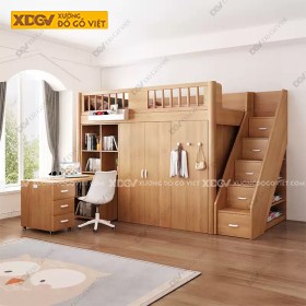 Giường Tầng Gỗ Sồi X7888