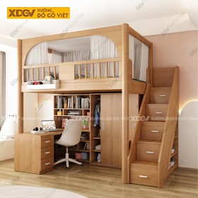 Giường Tầng Gỗ Sồi X7894