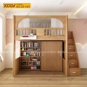 Giường Tầng Gỗ Sồi X7895