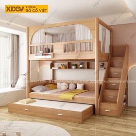 Giường Tầng Gỗ Sồi X7900