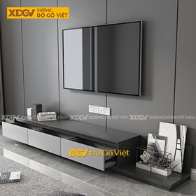 Kệ Gỗ Công Nghiệp Tivi Phòng Khách Có Hộc Kéo Kèm Ray Trượt