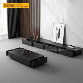 Kệ Tivi Phòng Khách Gỗ Công Nghiêp Hiện Đại Dáng Dài Và Thấp