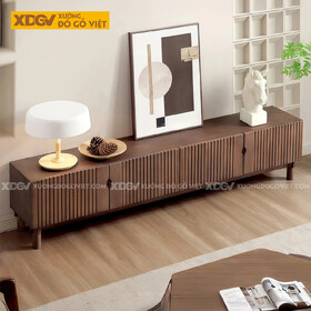 Kệ Để Tivi Phòng Khách Gỗ Óc Chó Khắc Rãnh Tinh Xảo Hiện...