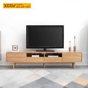 Kệ Tivi Sồi Phòng Khách Hiện Đại Nhiều Ngăn Kéo Tiện Ích