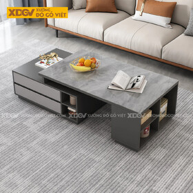 Mẫu Bàn Trà Sofa Phòng Khách Gỗ MDF Cơ Chế Mở Rộng Linh Hoạt