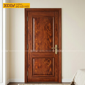 Mẫu Cửa Gỗ Lim Tự Nhiên Phào Chỉ Pano Phong Cách Tân Cổ Điển