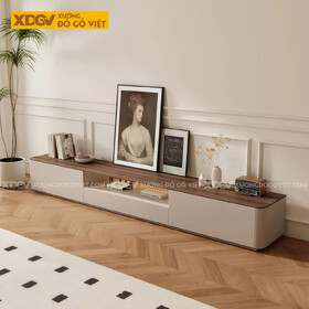 Mẫu Kệ Tivi Gỗ Công Nghiệp Thiết Kế Dáng Bệt Dài Sang Trọng
