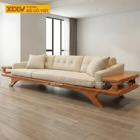 Mẫu Sofa Phòng Khách Gỗ Gõ Đỏ Dáng Thuyền Chân Nhện Độc Đáo