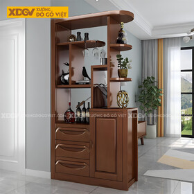 Mẫu Tủ Bảo Quản Rượu Gỗ Cao Su Đa Năng Đi Kèm 3 Ngăn Kéo...