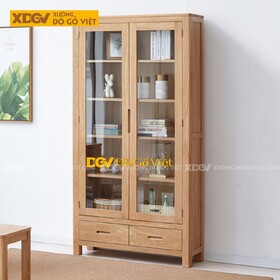 Mẫu Tủ Hồ Sơ Vân Sồi Chân Cao Đa Tầng Lưu Trữ Phối Ngăn Kéo
