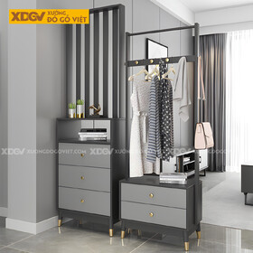 Mẫu Tủ Rượu MDF Phòng Khách Hiện Đại Đa Tầng Kèm Tủ Ngăn...