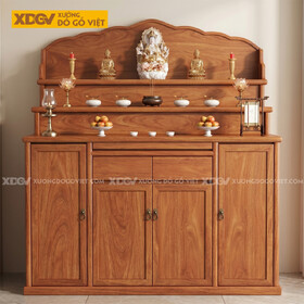 Mẫu Tủ Thờ Đa Ngăn Gỗ Gõ Đỏ Cấu Trúc Nhị Cấp Lưu Trữ...