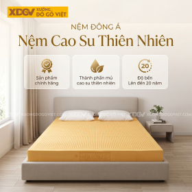 Nệm Cao Su Thiên Nhiên 100% Đông Á Thoáng Mát Bền Đẹp
