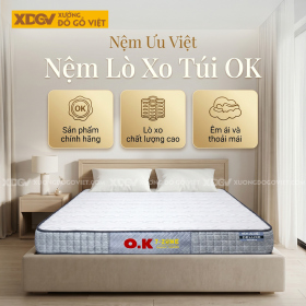 Nệm Lò Xo Túi OK 7 Vùng Ưu Việt Đẹp Bền Giá Tốt
