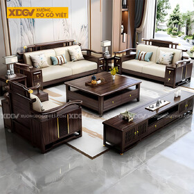 Sofa Lim Á Đông Đương Đại Tay Uốn Cong Tích Hợp Ngăn Kéo