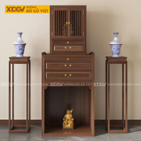 Trọn Bộ Tủ Thờ Tôn Nghiêm Cấu Trúc Kếp Hợp Phân Tầng Độc...