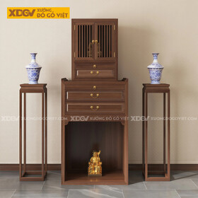 Trọn Bộ Tủ Thờ Tôn Nghiêm Cấu Trúc Kếp Hợp Phân Tầng Độc Đáo