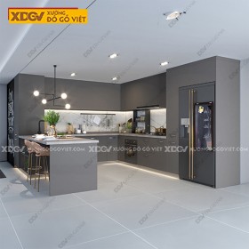 Tủ Bếp Gỗ MDF Công Nghiệp X5134