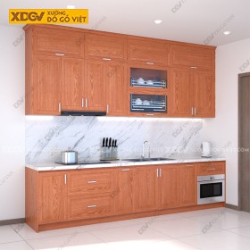 Tủ Bếp Gỗ Veneer Sồi X6967