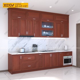 Tủ Bếp Gỗ Veneer Xoan Đào X6965