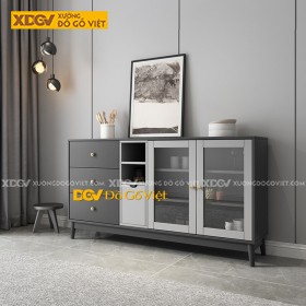 Tủ Chén Bát Gỗ Công Nghiệp X1746