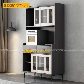 Tủ Chén Bát Công Nghiệp Chân Sắt Bền Chắc