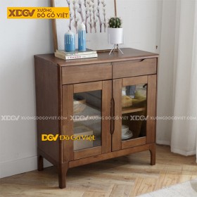 Tủ Chén Bát Gỗ Sồi X5787