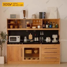Tủ Chén Bát Gỗ Sồi X7451