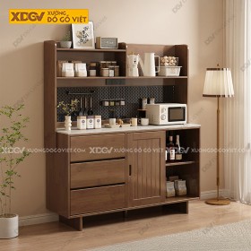 Tủ Chén Bát Gỗ Sồi X7484