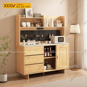 Tủ Chén Bát Gỗ Sồi X7485