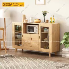 Tủ Chén Bát Gỗ Sồi X7491