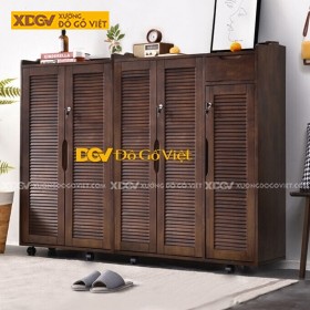 Tủ Giày Căm Xe Cánh Lá Sách Đóng Mở Đơn Giản