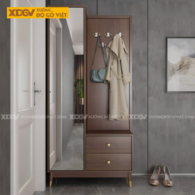 Tủ Giày Gỗ Công Nghiệp MDF Cánh Gương Soi Nhiều Ngăn Đựng