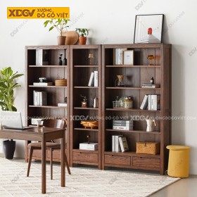 Tủ Lưu Trữ Hồ Sơ Vân Sồi Thiết Kế Chân Bệt Kệ Mở Chia...