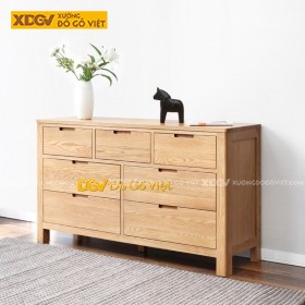 Tủ Để Đồ Chân Thấp Gỗ Sồi Đa Hộc Kéo Tiện Lợi Giá Rẻ