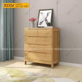 Tủ Ngăn Kéo Gỗ Veneer Sồi X7536