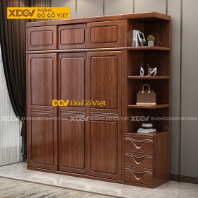 Tủ Quần Áo Gỗ Căm Xe X5330