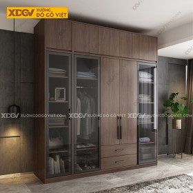 Tủ Quần Áo Gỗ MDF Công Nghiệp X1291