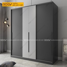 Tủ Quần Áo Gỗ MDF Công Nghiệp X1318