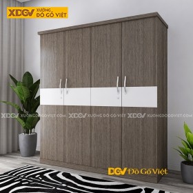 Tủ Quần Áo Gỗ MDF Công Nghiệp X3406