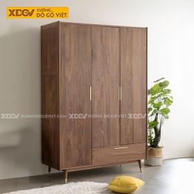 Tủ Quần Áo Gỗ Veneer Óc Chó X2