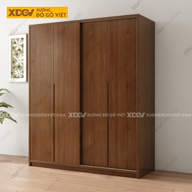 Tủ Quần Áo Gỗ Veneer Sồi X7258